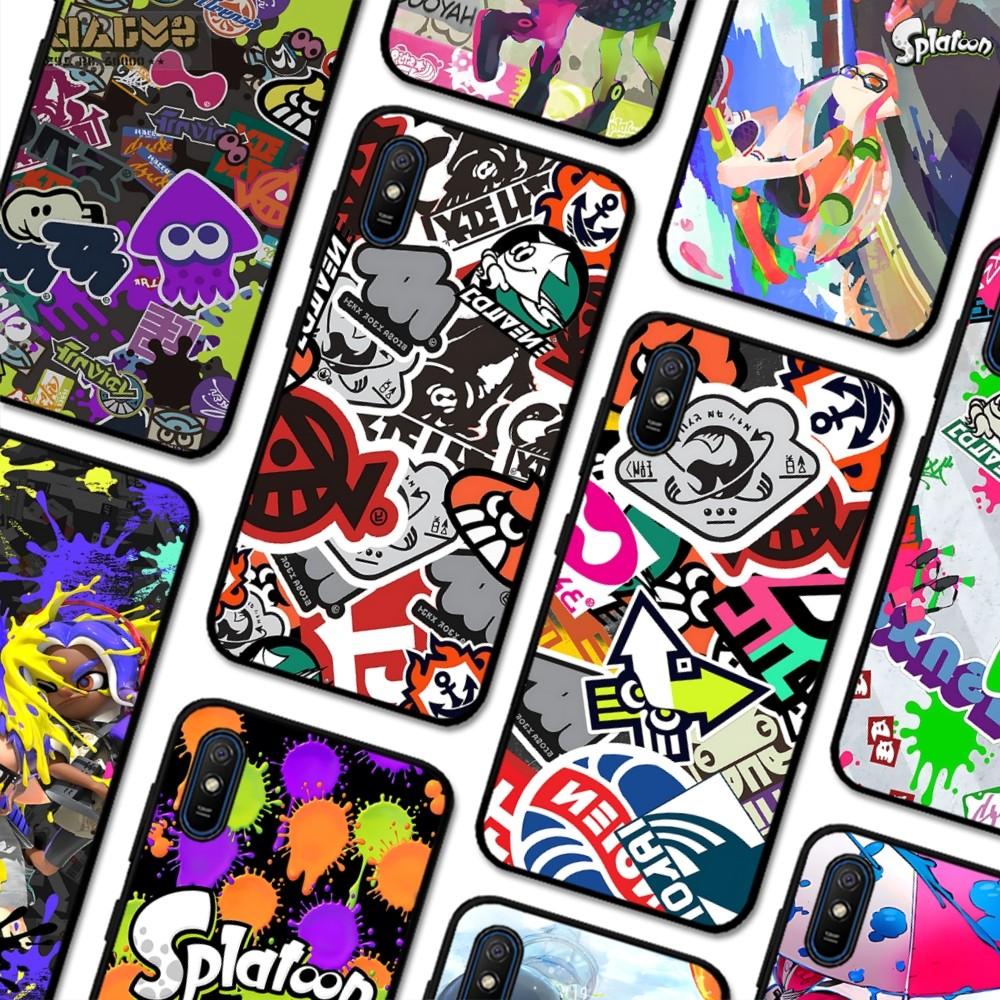 Splatoon Phone Case For Redmi 5 6 7 8 9 10 Plus Pro 6 7 8 9 A GO K20 K30 K40 Pro Plus F3 Fundas