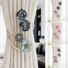 Adjustable Twist Curtain Ties 3D Flower Curtain Fixer Clip Creative Curtain Straps