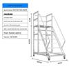 Mobile Warehouse Work Platform Ladder
