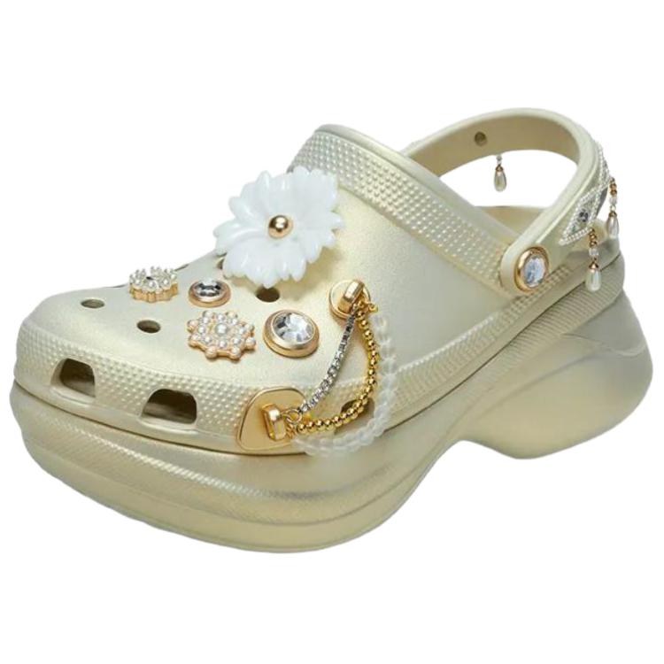 Crocs Retro Fashion Clogs Women Footwear Gold 211519-2Y2