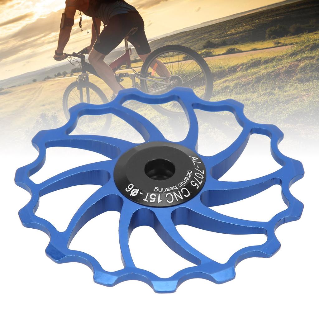 15T Bike Aluminium Alloy   Roller Ceramic Bea  Mountain   Rear Derailleur Pulley