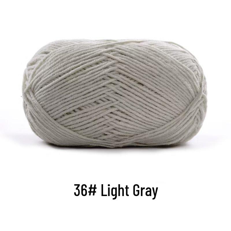 Suhe Meng Xiaoxiao 4-Ply Combed Cotton Milk Yarn for DIY Knitting: Blanket, Hat, Scarf Projects