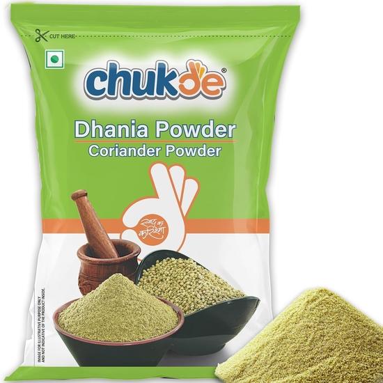 Chukde - Dhania Powder (17.63 OZ) - Coriander Powder - Aromatic & Fresh Ground for Authentic Flavors - No Additives or Preservatives  - 500 Gm 500GM