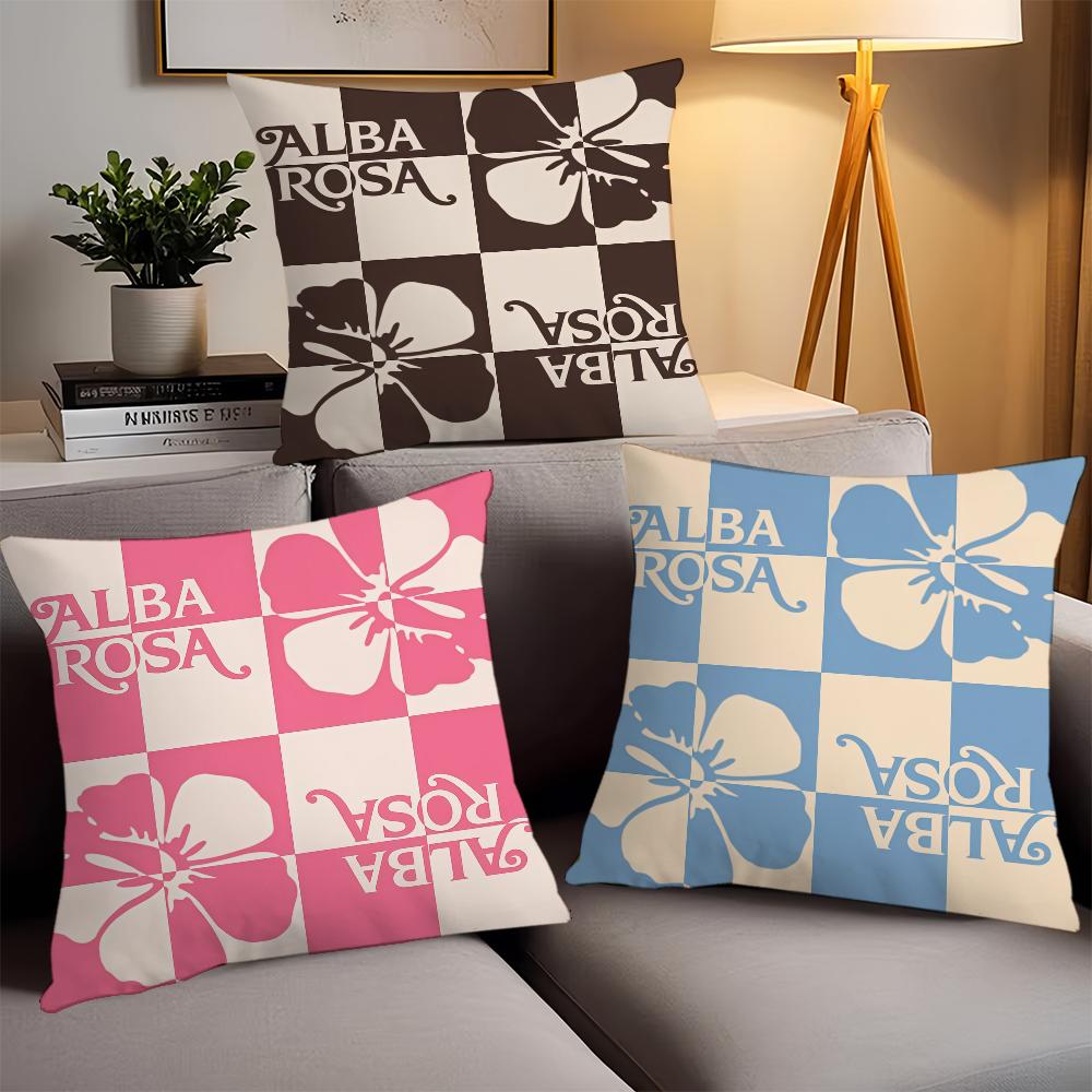 Fashion Print A-Alba R-Ro S-Sa  Pillow Case Office Cushions Suitable For Sofa Car Bedroom Decorative Cushion Cover
