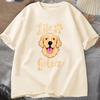 Life Is Golden Retriever T-Shirt Men Women Dog Owner Gift T-Shirt Cotton Loose Casual Tshirts Unisex Tops Tees O-neck Oversized