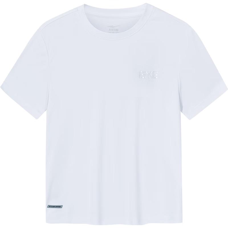 Erke Kids' Round Neck Short Sleeve Sports T-Shirt