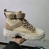 Ins Martin Boots 22 Spring and Autumn High-top Board Shoes British Breathable Canvas Boots