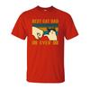 Best Cat Dad Ever Summer Men's T Shirt Cotton Short Sleeve Fashion Cute Streetwear Animal Cats Male Tops Casual Tshirt