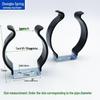 Stainless Steel U-Shaped Rubber-Coated Pipe Clamp Clip