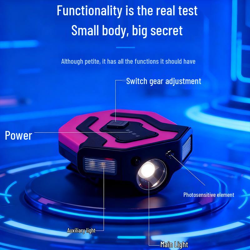 Waterproof LED Clip-On Cap Light: USB Rechargeable, Multifunctional Flash for Night Patrol, Fishing, and Riding