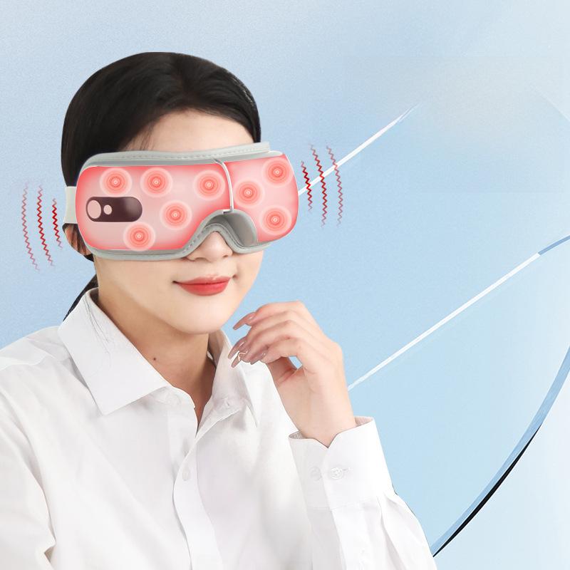 Vibrating Heated Eye Massager with Air Pressure and Hot Compress