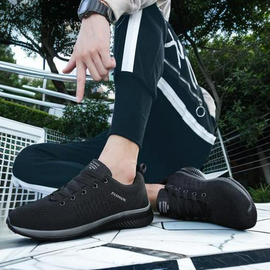 Erkek Büyük Beden Flyknit Günlük Spor Ayakkabıları - Çok Yönlü Koşu ve Spor Ayakkabıları