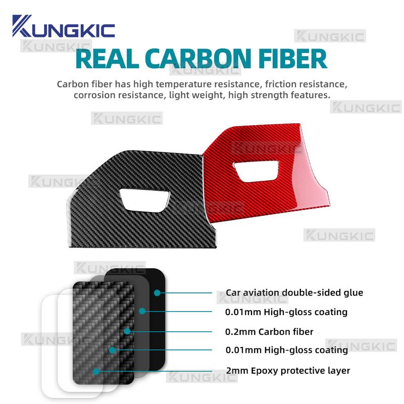 Real Soft Carbon Fiber Fuse Box Trim Sticker For SEAT Leon MK3 2013- LHD Car Interior Decor Accessories