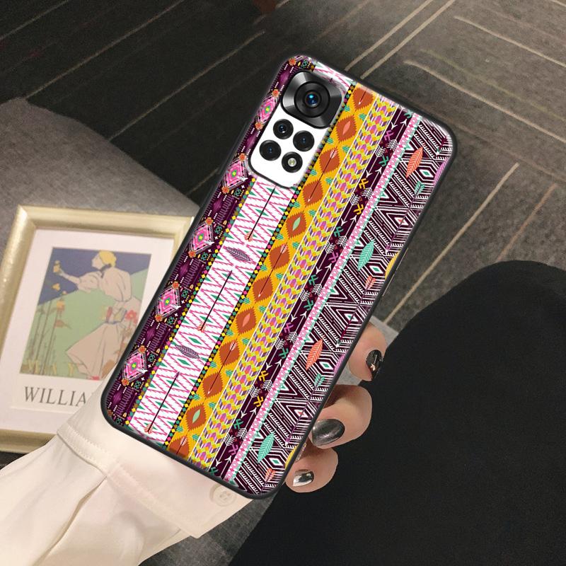 Native american seamless tribal Boho Funda For Xiaomi Redmi Note 14 9 10 11 12 13 Pro 9S 10S 11S 12S Redmi 13C 10C 12C 14C Case