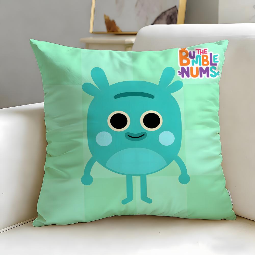 classic cartoon The Bumble Nums Cushion Cover Soft EasyWash Pillow Case Versatile for Couch Bed Travel and Office