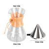 Heat Resistance Coffee Pot Dripper with Funnel Large Capacity Pour Over Coffee Maker for Home1000ml