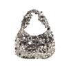 Silver Sequin Bag Cloth Blingbling Handbag Portable Girls
