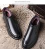 Men's High-Top Leather Shoes, Thick-Soled and Warm, for Middle-Aged, Style QN2788-6