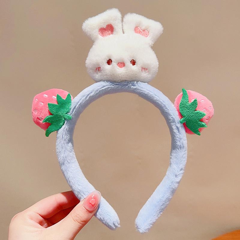 Children's Plush Hairband for Autumn/Winter - Anti-Slip Headband and Hair Clip for Little Girls and Women, Ideal for Washing Face and Daily Use