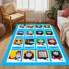 Thomas Friends Express Themed Anti-Slip Rugs - Polyester Home Decor, Suitable for Bedrooms, Living Rooms, Doorways, Studios, and Decorations