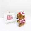 Capybara Girl Football Plush Toy Animal Soft Stuffed Doll Decoration Kids Gift