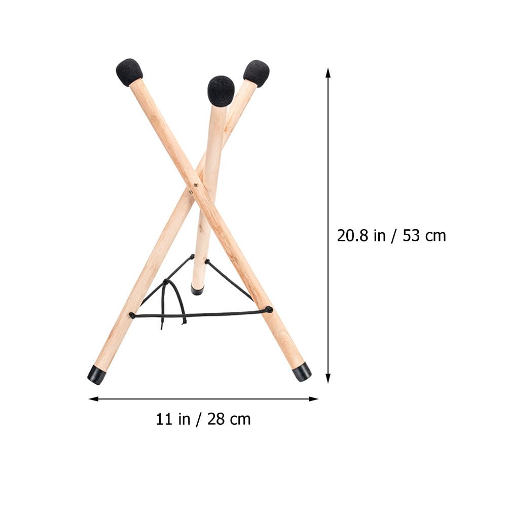 LIFKOME Tongue Drum Tongue Drum Wood Tongue Drum Drumstick Kick Wood Snare Drum Handpan Bracket Stand, Floor, Holder, Holder, Float, Display, Stand,