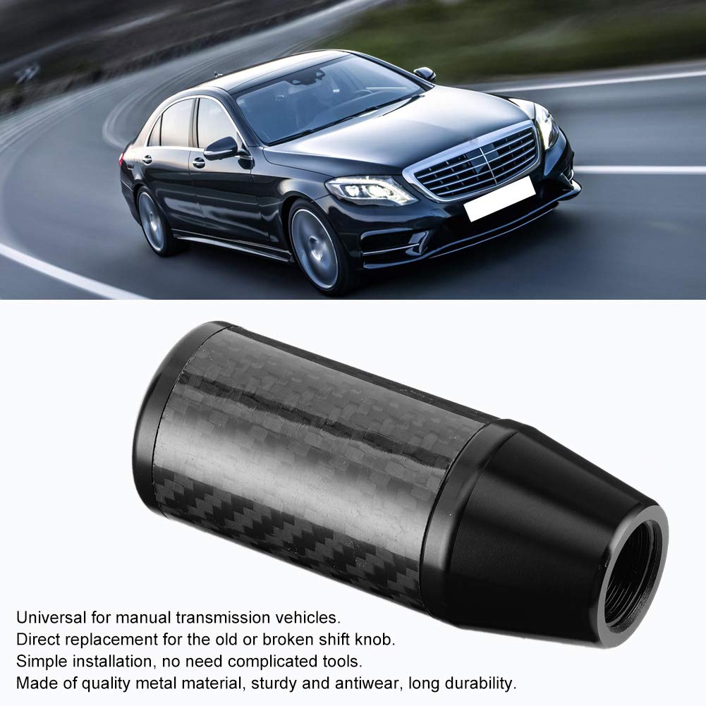 Gear Shift Knob, Carbon Fiber Style Car Gear Stick Lever