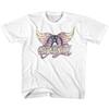 Aerosmith Pastel Wings Logo T Shirt Rock Band Album Concert Tour Merch