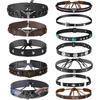2025 Latest Model 12Pcs Hat Bands for Cowboy Hat Leather Turquoise Beaded Bands