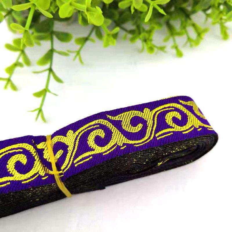 Spitzenbesatz aus Stoff mit ethnischem Wolkenmuster, 2 cm, für DIY-Cosplay-Accessoires