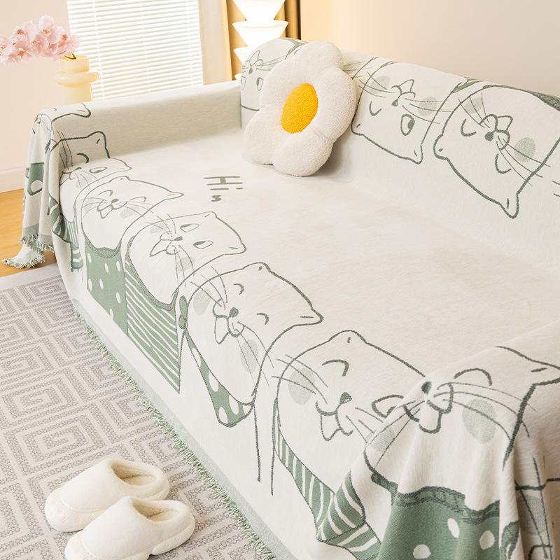 Sofabezug Stoff Neu Rutschfest All-Inclusive Verdickt Sofa Handtuch Vier Jahreszeiten Universal Sitzbezug Bezug Staubdichte Decke