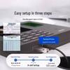 Deli Biometric Time Attendance System CN plug (adapter included)