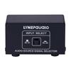 LINEPAUDIO Audio Switcher 3.5mm 2 In 1 Out / 1 In 2 Out A/B Switch Stereo Audio Splitter Box with