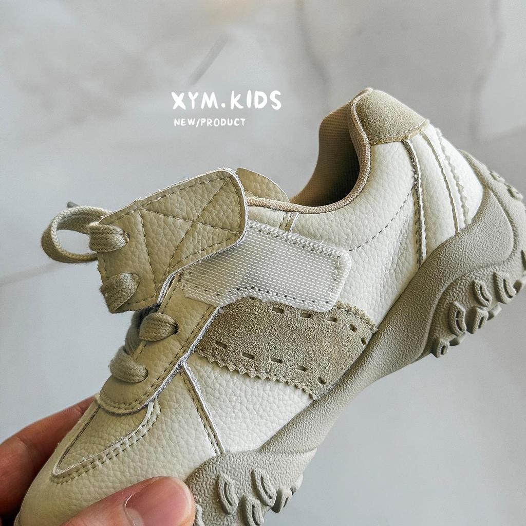 Wiosna 2026 Modne Wszechstronne Antypoślizgowe Niemieckie Buty Treningowe dla Dzieci - Unisex Prawdziwa Skóra Codzienne Sportowe Trampki