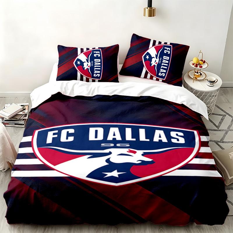 FC Dallas 3 parçalı set Yatak odası kullanımı için mükemmel Rahat nevresim takımı bir nevresim kılıfı ve iki yastık kılıfı içerir İdeal doğum günü veya Noel hediyesi