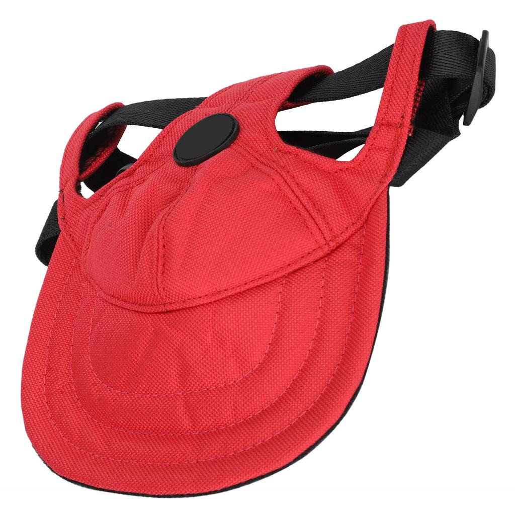 Dog Hat Pet Duck Tongue Hats Adjustable Cute Comfortable SunShading Baseball Cap(Red L)