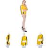 Tr Fabric Cosplay Suit For Women The Bride Yellow Costume For Game And Anime Roleplay