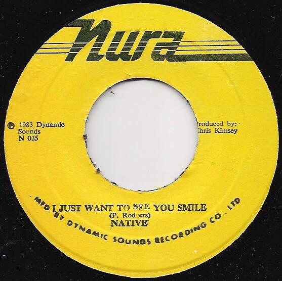

7inch Record NATIVE I Just Want To See You Smile N035 Nura 1983 Jamaica Reggae Ska Dub Used