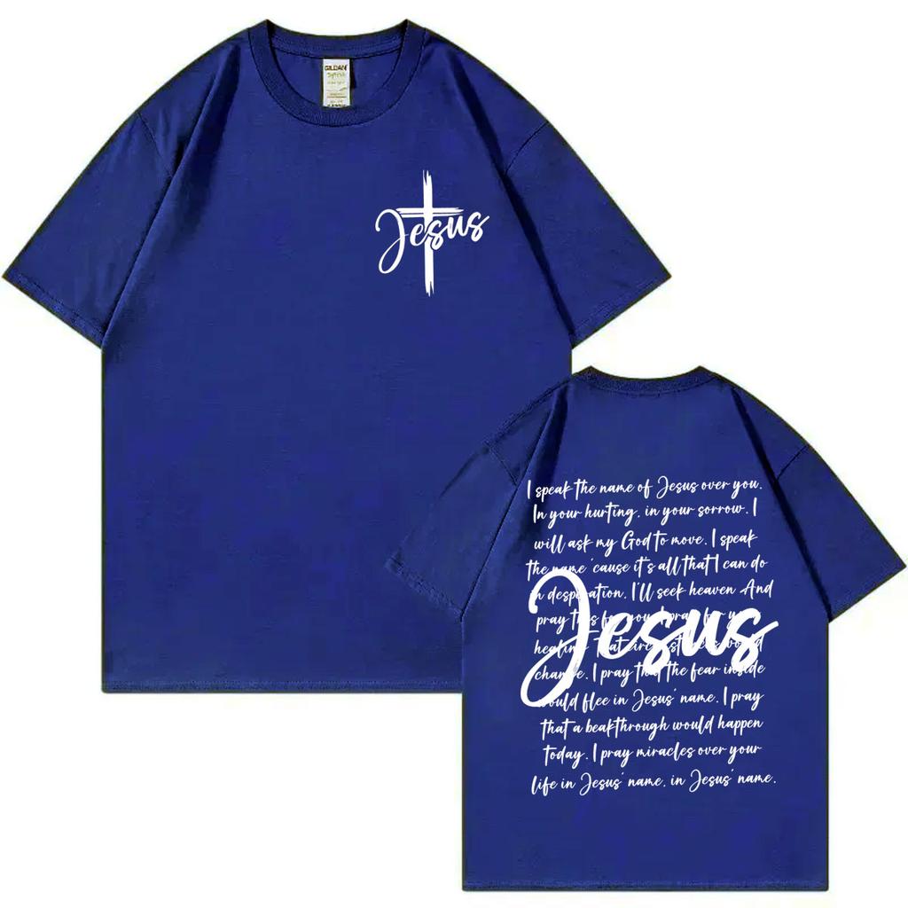 Aesthetic Christian Jesus Bible Verse Tshirt Men Women Vintage Fashion Short Sleeve Tshirts Summer Casual Loose Cotton T Shirt