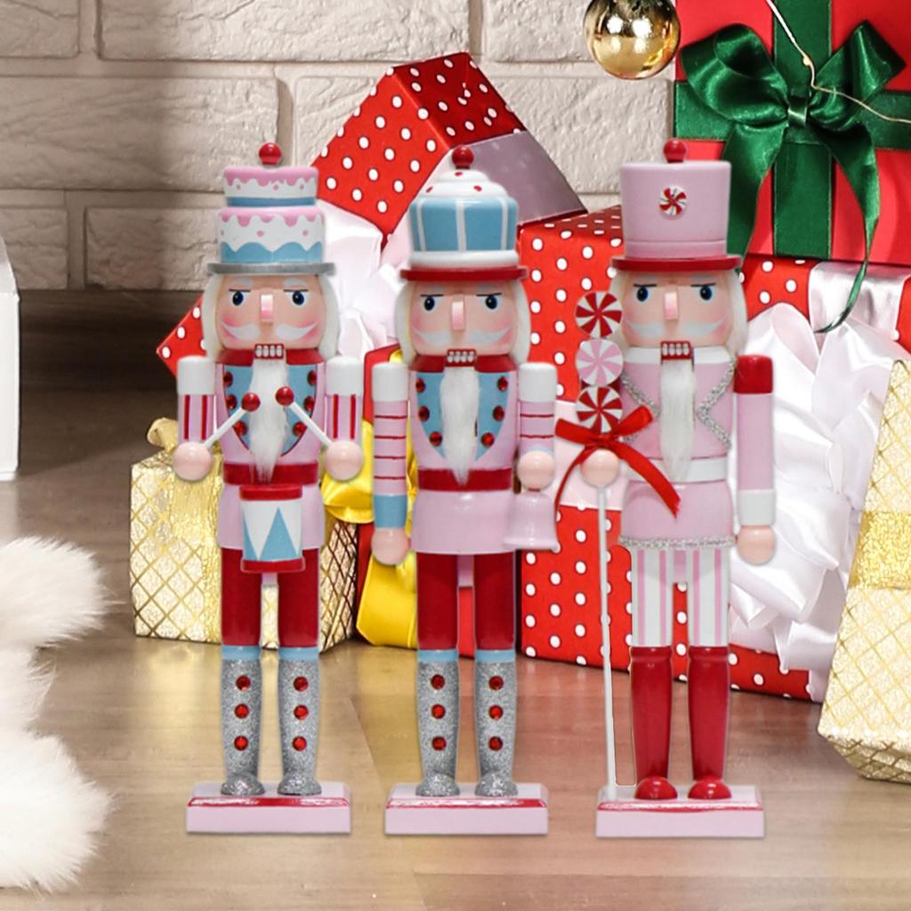 Christmas Nutcracker Soldier Height 15inch Traditional Nutcracker Figurine for Garden Bedroom Fireplace Party Favors Holiday