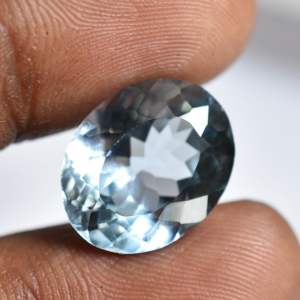 Natural Blue Sapphire Loose Gemstone Lite 10.5 Ct Grade Oval Cut September Birthday Birthstone