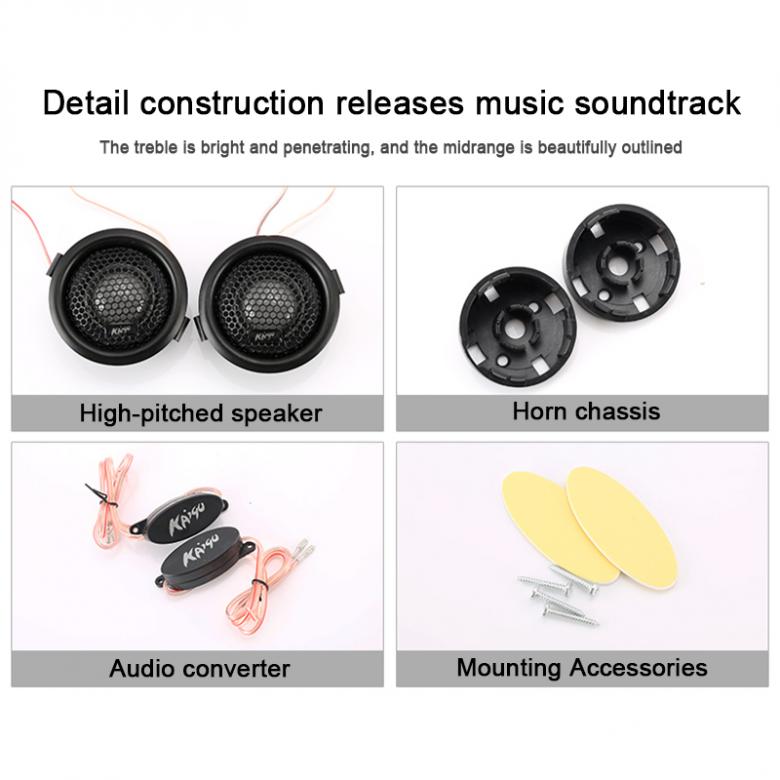 Altavoz Audio Para Automóvil 25mm Tweeters Cúpula Bass 150w Altavoz Audio Para Automóvil 25mm Tweeters Cúpula Bass 150w