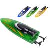 RC Boat Double Sided Driving Watertight Motor Remote Control Stunt Racing Boat with Light for Toy