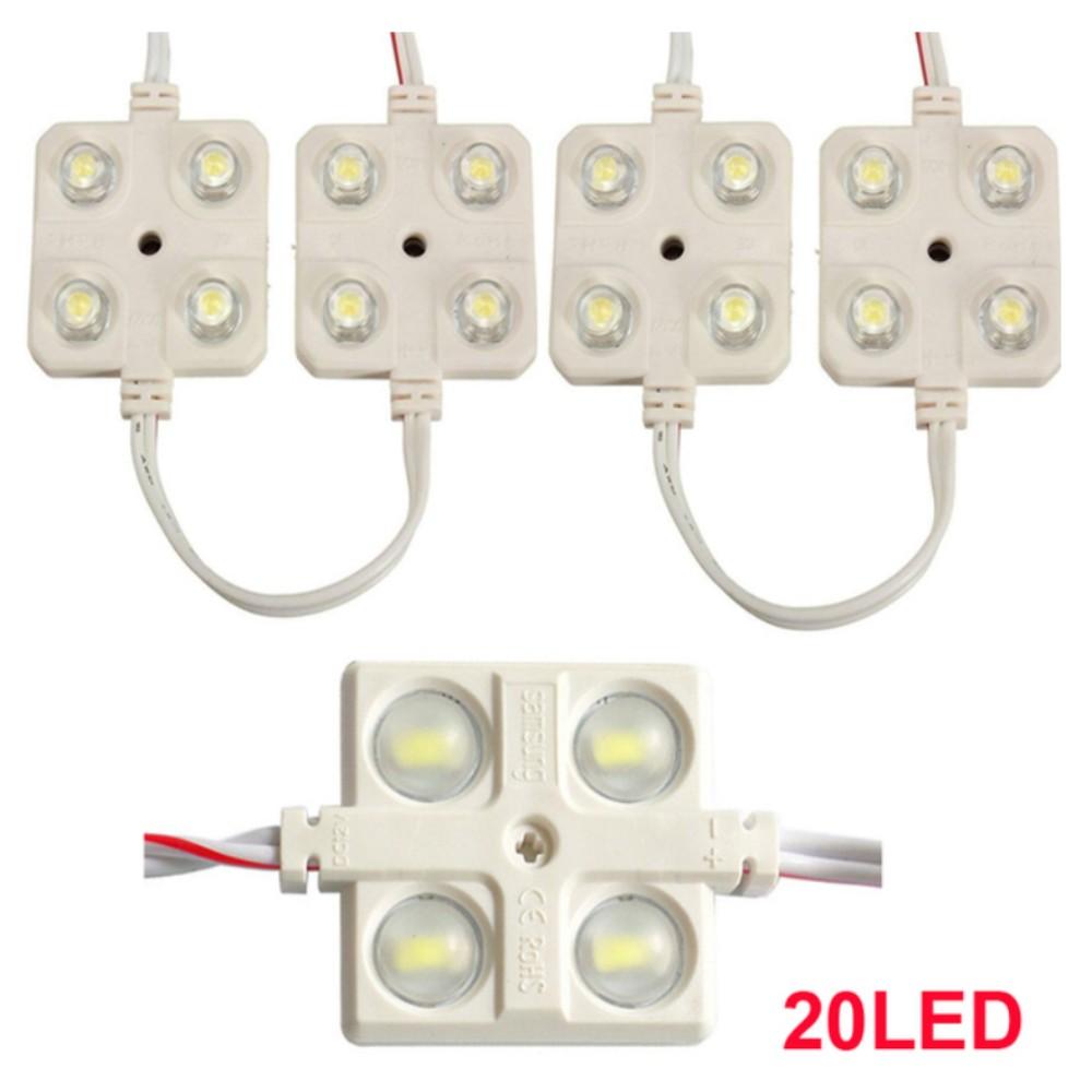 2023 12V 20LEDs Vnitřní osvětlení dodávky Bílá LED lampa Vodotěsná s LED Project Lens pro LWB Van Lodě Karavany Přívěsy Celling Light