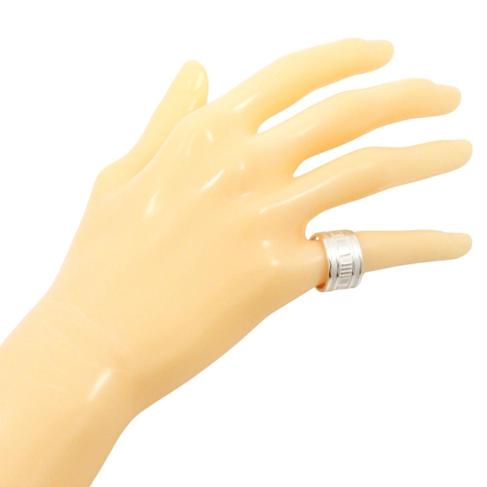 TIFFANY&Co. Atlas wide Ring ring Silver925 #5.6(US Size) 7.8g Women Used