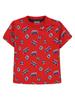 Boy' Red Patterned Kanz T-shirt