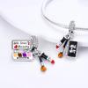 Copper Plated Fit Original Pandora Charms Mother'S Day Daughter Heart Beads Dangle Pendant Bracelet Necklace Diy Jewelry Gift
