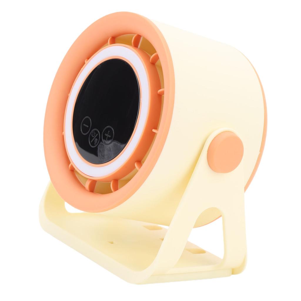 Desk Fan USB Rechargeable Quiet Portable Desktop   Fan with LED Light for   Bedroom Outdoor Camping