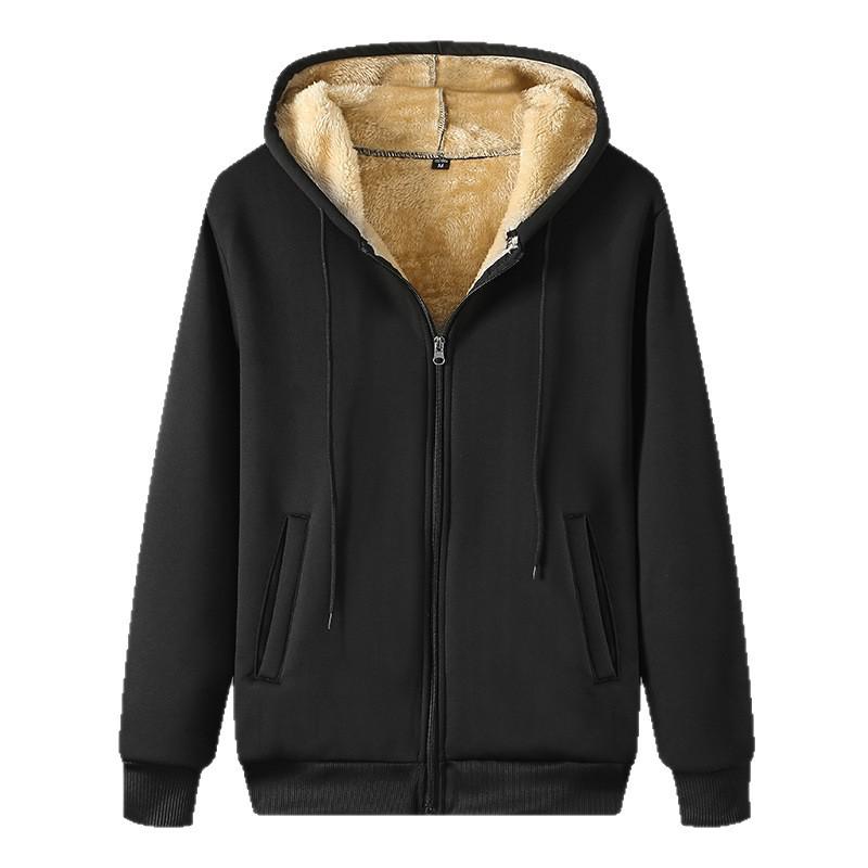 Herbst Herren Steppjacke & Fleece-Hoodie Set