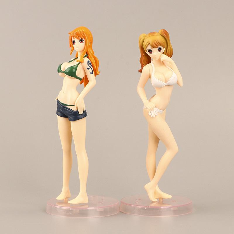 Costume da bagno estivo modello anime One Piece Nami Charlotte Pudding PVC Figure Toy Gift